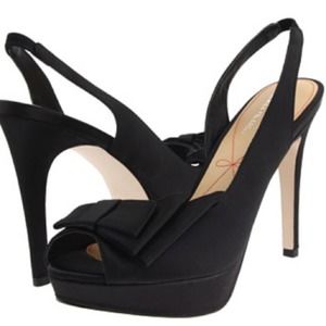 Pour La Victoire Joya platform satin shoes